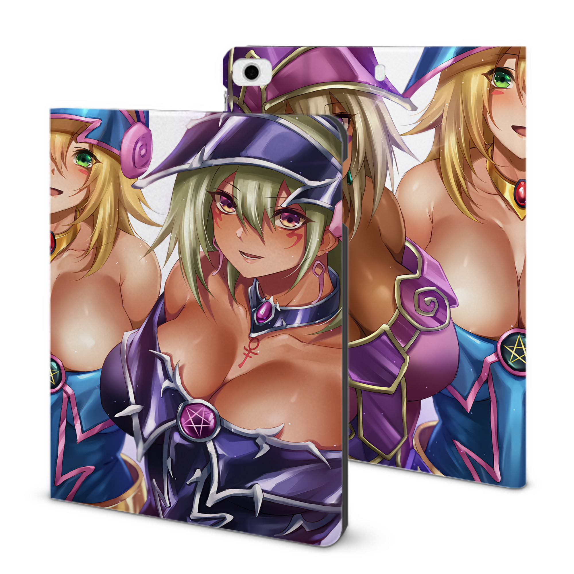 （画像用） 遊☆戯☆王 Yu-Gi-Oh! IPad ケース ブック型 PUレザー TPU 耐衝撃 軽量 薄型 ペン収納なし 全面保護 IPad 各モデル対応